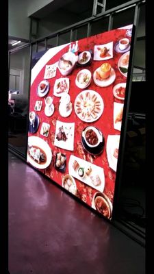 pantalla de vídeo interior de los 3.456m*2.88m 1920Hz LED con la fábrica plástica instalable de Shenzhen del gabinete del imán