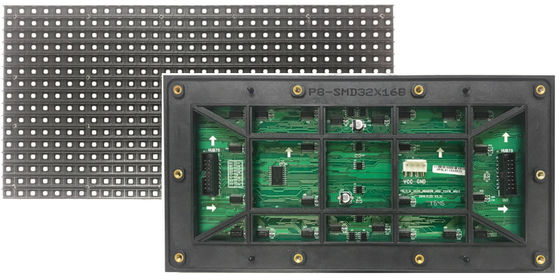 Puntos al aire libre durables de la pantalla LED 32 IP65 de la prenda impermeable al aire libre de P8 LED SMD * 16 Dots High Resolution Shenzhen Factory