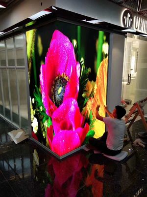 Vídeo de ángulo recto de P2.5 LED de la exhibición rectangular a todo color de la esfera que juega los 2.88m*2.88m