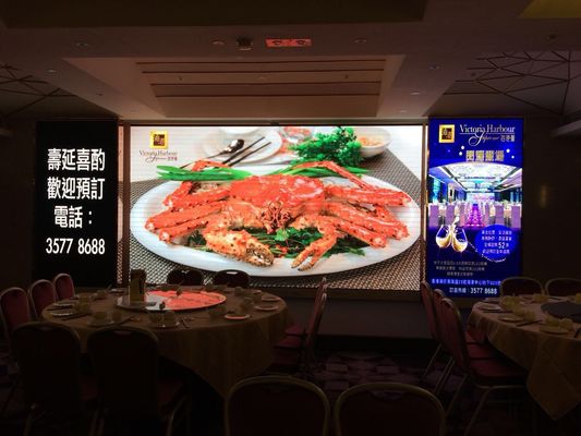 Frecuencia interior 5V 3.6A de la pantalla de vídeo 60Hz de P4 LED para la fábrica de Shenzhen del centro comercial y del hotel
